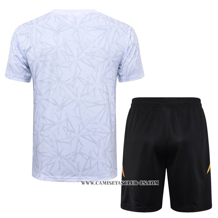 Chandal del Real Madrid 24-25 Manga Corta Blanco - Pantalon Corto
